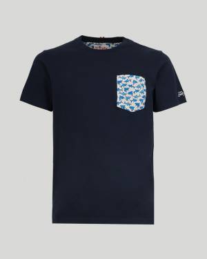 Blanche - Cotton T-shirt With Printed Details