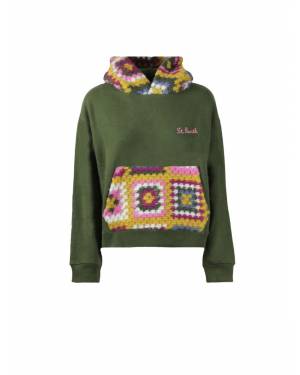 Jeune Sweatshirt With Crochet Hood Cr5296