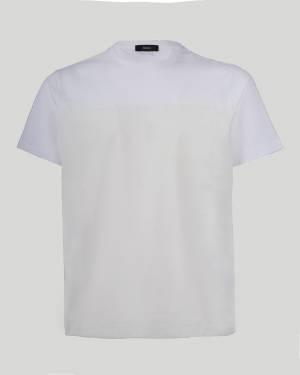 T-shirt Bimateriale Scuba E Jersey